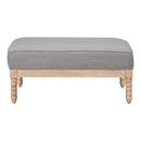 Hampstead Ottoman in Gray/Natural - 8557GY-4