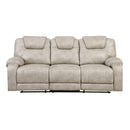 Gainesville Double Reclining Sofa - Beige