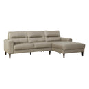 Lewes 2-Piece Sectional with Right Chaise in Beige - 8566LTE*SC