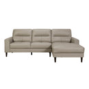 Lewes 2-Piece Sectional with Right Chaise in Beige - 8566LTE*SC