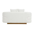 Novella Loveseat in White - 8568WH-2