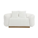 Novella Loveseat in White - 8568WH-2