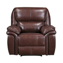 Lyman Reclining Chair in Brown - 8588BR-1