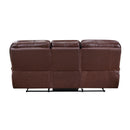 Lyman Double Reclining Sofa in Brown - 8588BR-3