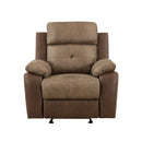 Glendale Glider Reclining Chair in Brown - 8599BR-1