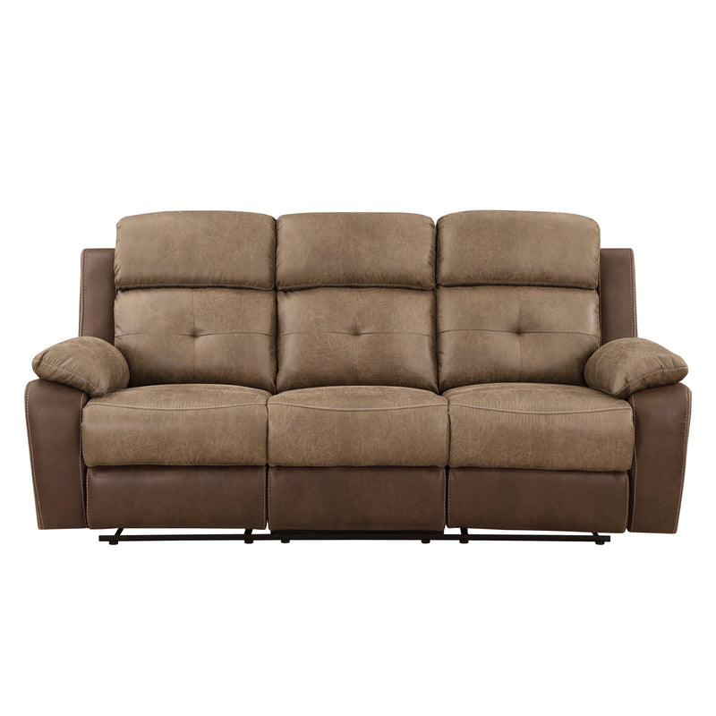 Glendale 2pc Set: Sofa, Love in Brown - 8599BR*2
