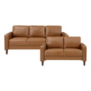Malcolm 2pc Set: Sofa, Love in Brown - 9203BRW*2