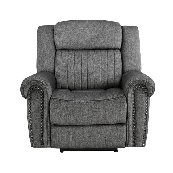 Brennen Power Reclining Chair in Gray - 9204CC-1PW