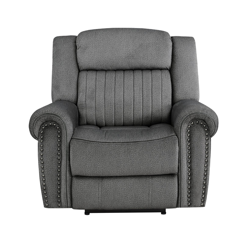 Brennen Power Reclining Chair in Gray - 9204CC-1PW