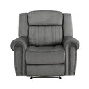 Brennen Reclining Chair in Gray - 9204CC-1