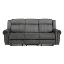 Brennen Double Reclining Sofa in Gray - 9204CC-3