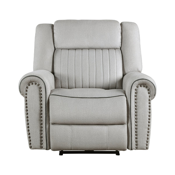 Brennen Power Reclining Chair in Gray - 9204MT-1PW