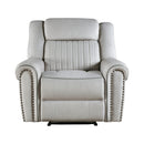 Brennen Reclining Chair in Gray - 9204MT-1