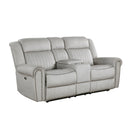 Brennen Power Double Reclining Love Seat With Center Console-9204mt-2pw