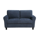Ellery Love Seat - Blue - Fabric