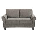 Ellery Love Seat - Brown - Fabric