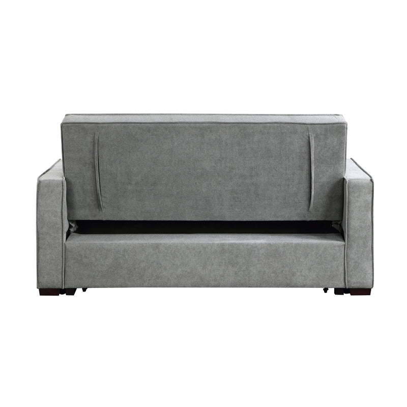 Alta Convertible Studio Sofa with Pull-out Bed in Gray - 9238GY-3CL