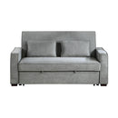 Alta Convertible Studio Sofa with Pull-out Bed in Gray - 9238GY-3CL