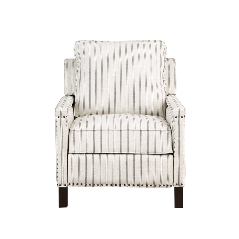 Landrum Push Back Reclining Chair in Gray/Other/Beige - 9257-1