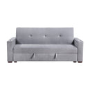 Grady Convertible Sofa Bed With Hidden Storage, Cup Holders And Charging Ports