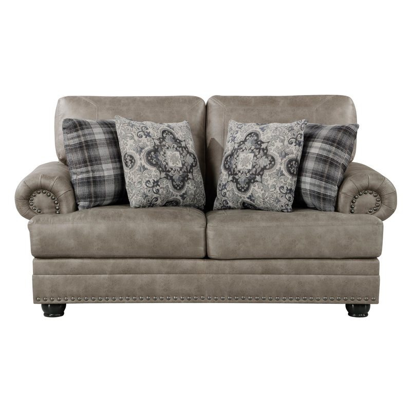 Franklin Loveseat in Brown - 9260MS-2