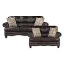 Milford 2pc Set: Sofa, Love in Brown - 9268BRW*2