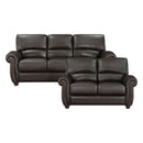 Foxborough 2pc Set: Sofa, Love in Brown - 9269DB*2