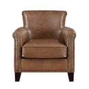 Braintree Accent Chair - Brown - Leather