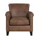 Braintree Accent Chair - Brown - Leather