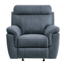 Clifton Glider Reclining Chair in Blue - 9301BUE-1