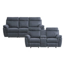 Clifton 2pc Set: Sofa, Love in Blue - 9301BUE*2