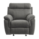 Clifton Glider Reclining Chair in Gray - 9301GRY-1