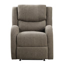 Foxcroft Power Reclining Chair - Brown - Fabric