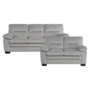 Keighly 2pc Set: Sofa, Love in Gray - 9328GY*2