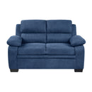 Holleman Love Seat - Blue - Fabric