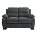 Holleman Love Seat - Gray - Fabric
