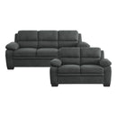 Holleman 2pc Set: Sofa, Love in Gray - 9333DG*2