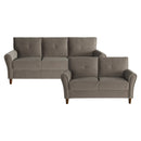 Dunleith 2pc Set: Sofa, Love in Brown - 9348BRW*2