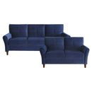 Dunleith 2pc Set: Sofa, Love in Blue - 9348BUE*2