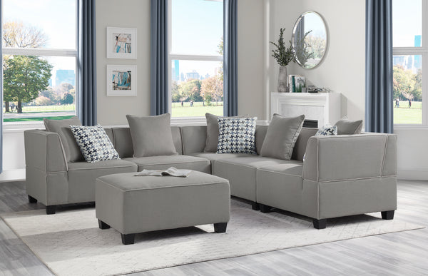 Jayne Armless Chair in Gray - 9357GY-AC