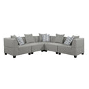 Jayne 5-Piece Modular Sectional in Gray - 9357GY*5SC
