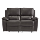 Dawson Double Reclining Loveseat in Brown - 9368BRW-2