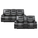 Fabian 2pc Set: Sofa, Love in Gray - 9388GRY*2