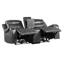 Putnam Power Double Reclining Love Seat With Center Console, Receptacles And Usb Ports