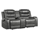 Putnam Power Double Reclining Love Seat With Center Console, Receptacles And Usb Ports