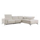 Adahlia 2-Piece Power Reclining Sectional with Right Chaise in Beige - 9414*SCPW
