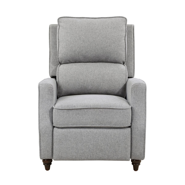 Loveland Push Back Reclining Chair in Gray - 9418GY-1
