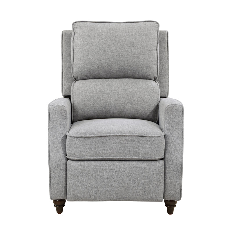 Loveland Push Back Reclining Chair in Gray - 9418GY-1