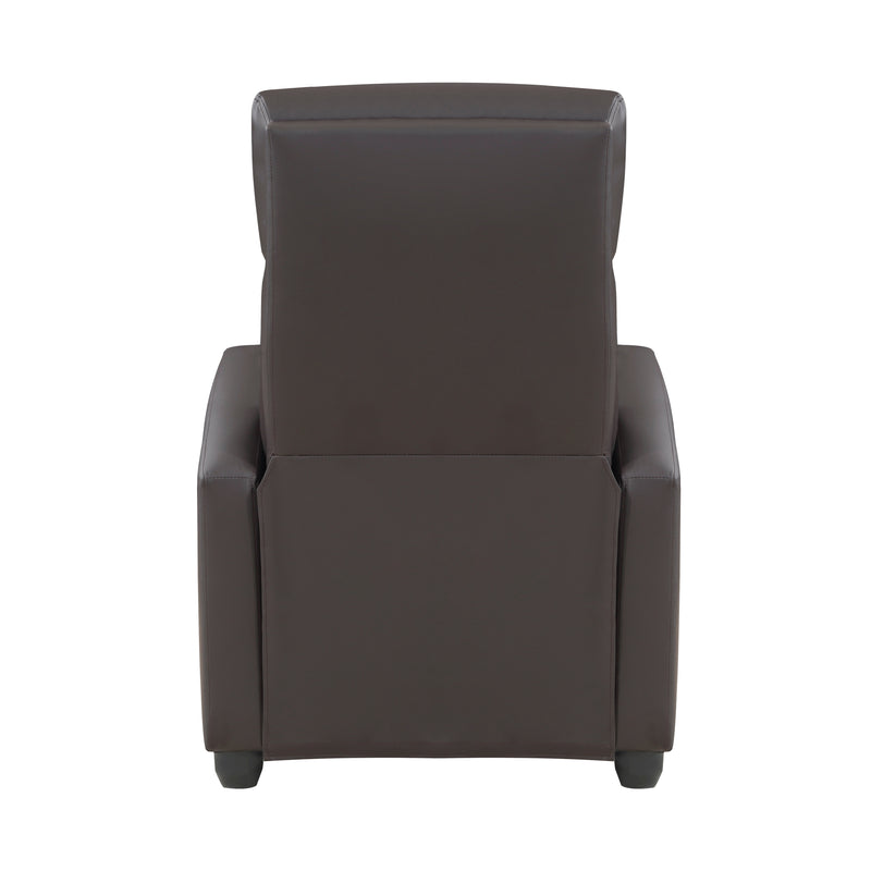 Greenfield Push Back Reclining Chair in Brown - 9420DB-1
