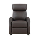 Greenfield Push Back Reclining Chair in Brown - 9420DB-1